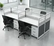 4-Way Office Workstation Desk - 1