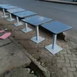 Meza Mraba ya Mkahawa Iliyobinafsishwa na Kumaliza Marumaru - 2