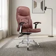 Brown Leather Executive High Back Office Chair - 2