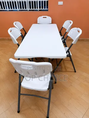 Picknic Jedwali la Kukunja na Viti (Viti 6)