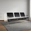 3-Seater Metal Reception Bench - Airport Chair - 1