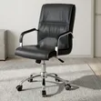 Executive Black Leather High Back Office Chair - 1