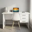 White 1-Meter Study Desk - 1
