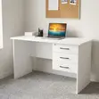 White 1-Meter Study Desk - 2