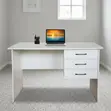 White 1-Meter Study Desk - 3