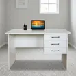 White 1-Meter Study Desk - 4