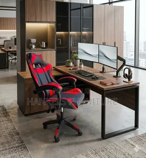 Kiti cha Mchezo cha Rangi Nyekundu cha Ergonomic cha Mtindo wa Mashindano - Kipya Kabisa