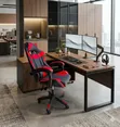 Kiti cha Mchezo cha Rangi Nyekundu cha Ergonomic cha Mtindo wa Mashindano - Kipya Kabisa - 2