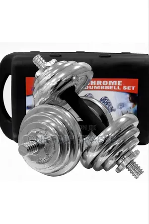30kg Chrome Dumbbells Set with Case