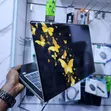 Customized Laptop Skin - Gold Butterfly Pattern - 3