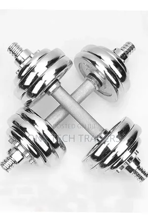 Brand New 10kg Chrome Dumbbell Pair