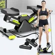 V-Shaped Mini Stair Stepper Exercise Machine with Resistance Bands - 2