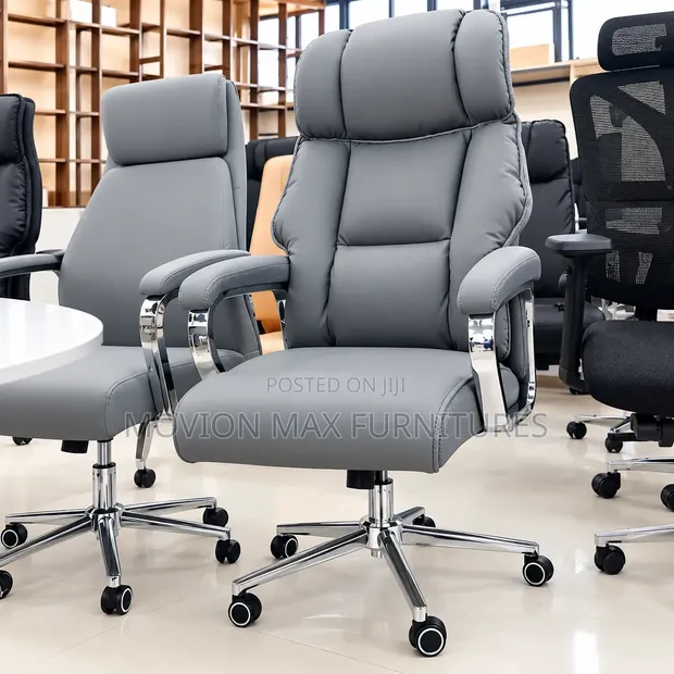 Grey Executive Office Chair - Brand New - 1