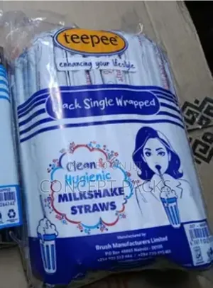 15Pkts Short Hygienic Milkshake Straws