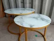 Marble Nesting Coffee Table - White - 2