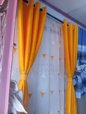 Soft Plain Window Curtains - Brand New