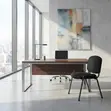 Armless Toscca Visitor Chairs - Black - 2