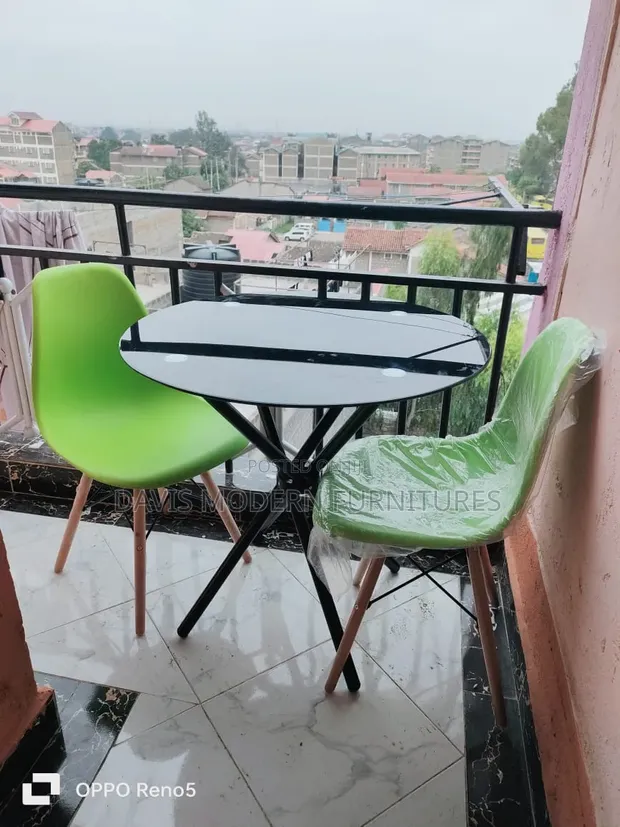 2-Seater Balcony Cafe Table Set - 1