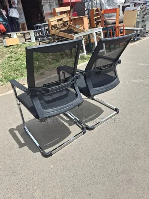 Mesh Visitor Chair - Black