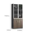 2-Door Mahogany File Cabinet - Brand New - 1