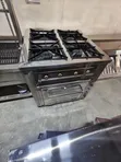 4 Burner Stainless Steel Commercial Cooker with Electric Oven - 1
