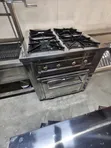 4 Burner Stainless Steel Commercial Cooker with Electric Oven - 2