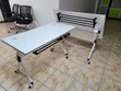 Foldable Flip-Top Training Table on Casters - 2
