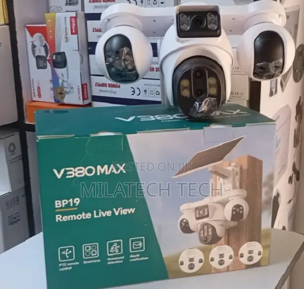 Kamera ya CCTV ya Solar ya 4G AI yenye Lens Tatu na Utambuzi wa Binadamu - 1