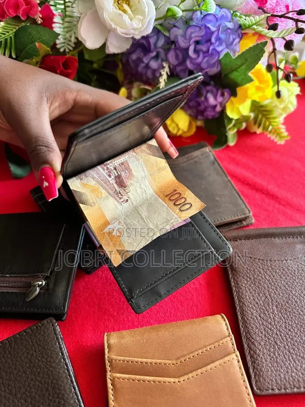 Mkoba wa Ngozi Halisi na Kipande cha Pesa - 1