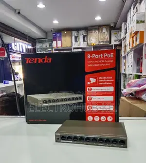 Tenda 8-Port PoE Ethernet Switch for IP Surveillance