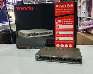Tenda 8-Port 10/100Mbps PoE Switch for IP Cameras