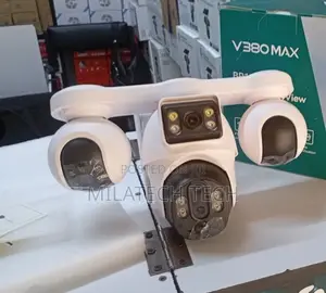 4G Solar Security Camera with 4 Lenses