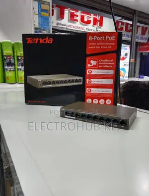 Tenda 8-Port PoE Switch kwa CCTV & Mitandao