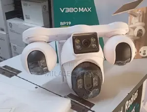 4G Solar CCTV Camera with 4 Lenses for Outdoor Security