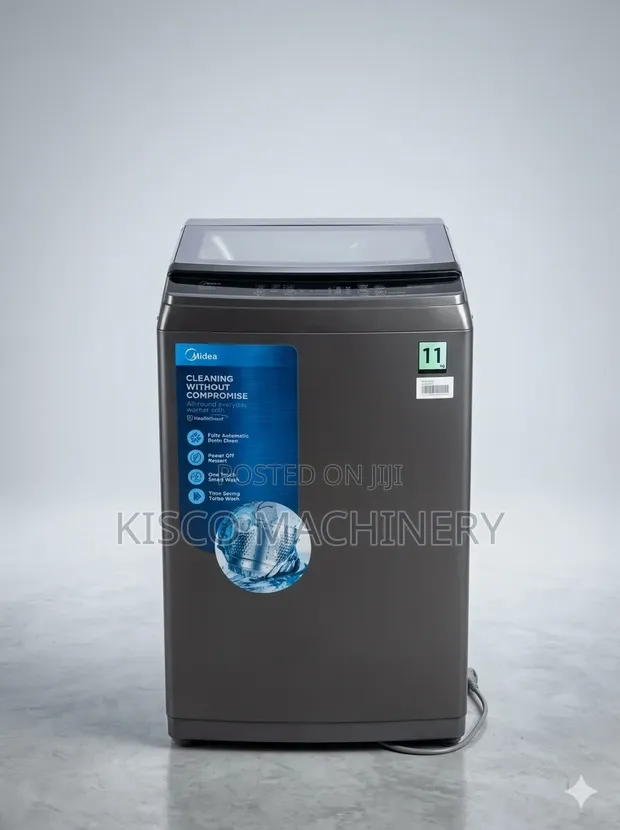 Midea 11kg Fully Automatic Top Load Washing Machine - Dark Grey - 1