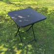 Foldable Outdoor Square Table - Black Plastic - 1