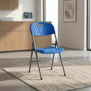Blue Plastic Folding Chair - Brand New