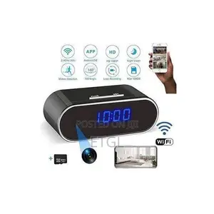 Hidden Camera Clock with Night Vision & Wi-Fi
