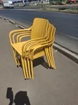 Stackable Outdoor Armchair - Yellow - 2