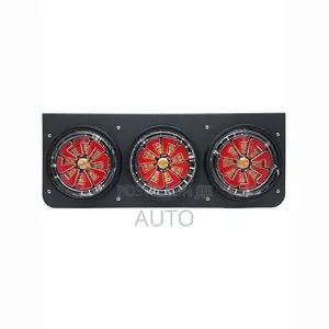 24V Triple Cluster LED Tail Light Assembly for Trucks & Trailers