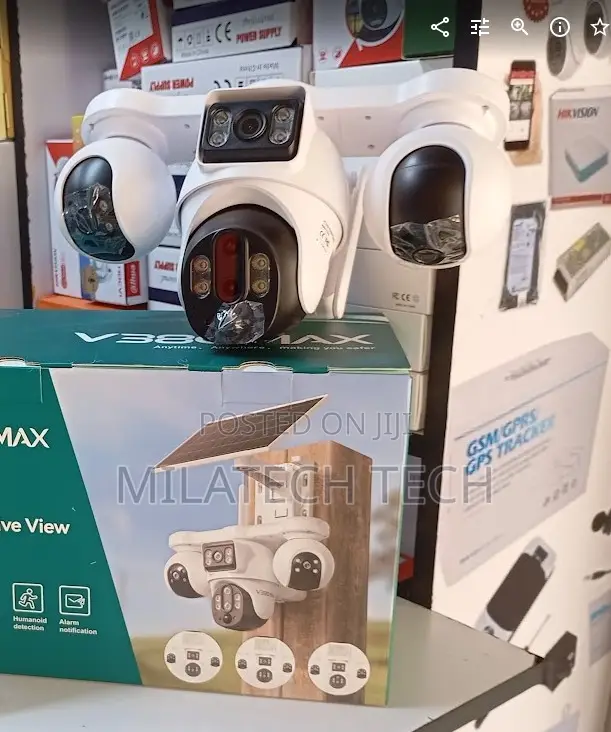 Kamera ya Solar ya 4G yenye Lens 4 na Ufuatiliaji wa Usalama wa 24/7 - 1
