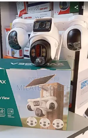 4G 4-Lens Solar Surveillance Camera with Motion Detection