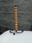 Metallic Paper Towel Holder with Bamboo Beads - 3