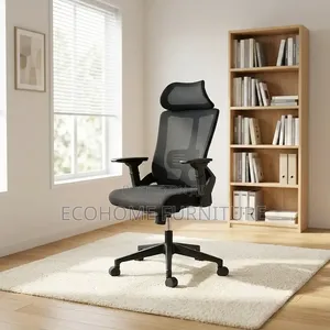 Kiti cha Ofisi cha Ergonomic chenye Mgongo Mrefu na Kichwa