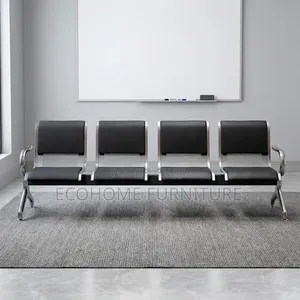 4-Seater Metal Reception Waiting Bench
