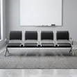 4-Seater Metal Reception Waiting Bench - 1