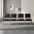 4-Seater Metal Reception Waiting Bench - 2