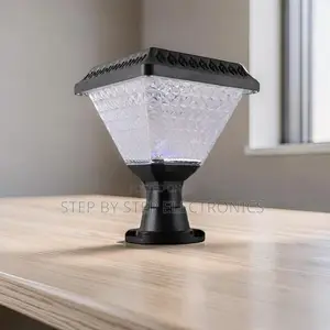 Taa ya Lango Kuu ya Bustani ya LED ya Kuchaji kwa Jua, Inadumu