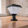 Taa ya Lango Kuu ya Bustani ya LED ya Kuchaji kwa Jua, Inadumu - 2
