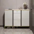 3 Door Marble Top Cabinet - 1